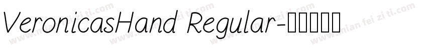 VeronicasHand Regular字体转换